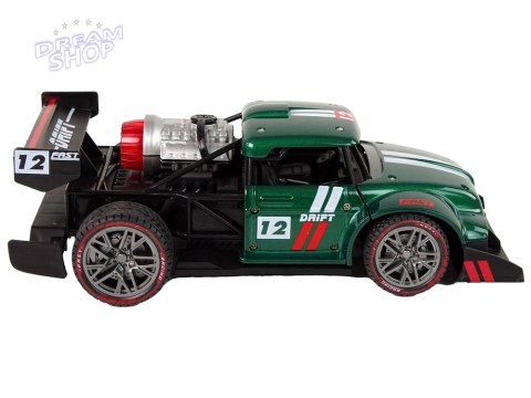 Auto Zdalnie Sterowane Sportowe R/C 1:16 Zielone Para Wodna