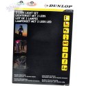 ZESTAW SILIKONOWYCH LAMP ROWEROWYCH LED PRZÓD TYŁ DELUXE DUNLOP 2 LED