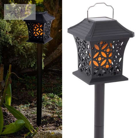 Lampa solarna latarenka wisząca stojąca 12LED