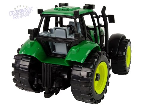 Traktor Ideal Farm Zielony Otwierana Maska