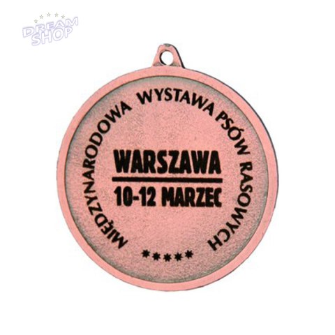 Medal Brązowy- Biegi - Medal Stalowy Grawerowany Laserem- Rmi