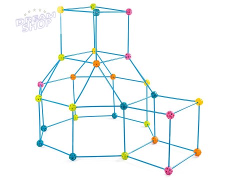 Namiot Baza Fort Słomki Konstrukcyjne, Klocki, Patyczki ok. 118 Elementów