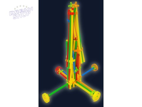 Słomki Konstrukcyjne, Klocki Edukacyjne, Patyczki 1000el. Świecące W Ciemności