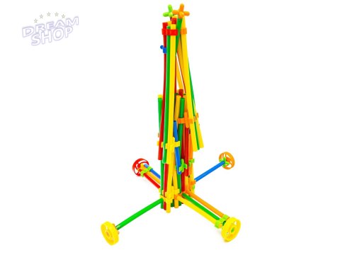 Słomki Konstrukcyjne, Klocki Edukacyjne, Patyczki 560el 3D Nowa Wersja