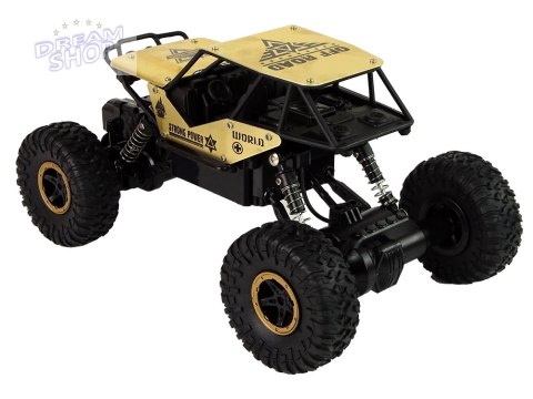 Auto RC Wysokie Koła 1:18 Plastikowe Czarne Złote