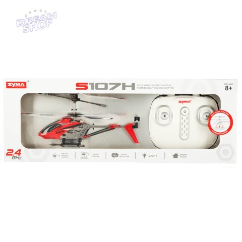 Helikopter RC SYMA S107H 2.4GHz RTF czerwony Helikopter RC SYMA S107H 2.4GHz RTF czerwony