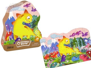 Puzzle Dinozaur Wulkan 48 Elementów