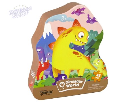 Puzzle Dinozaur Wulkan 48 Elementów