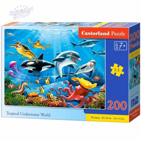 CASTORLAND Puzzle 200el. Tropical Underwater World - Tropikalny Podwodny Świat