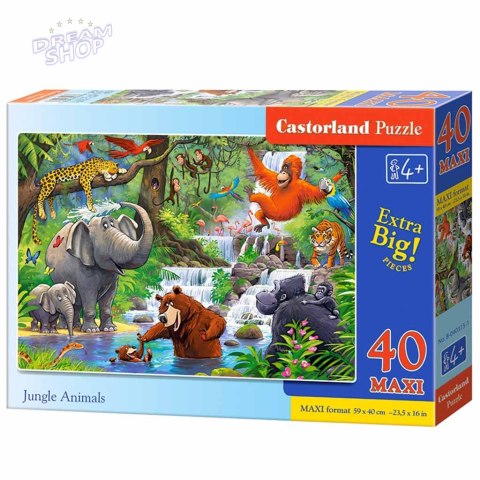 CASTORLAND Puzzle 40el. Maxi Jungle Animals - Zwierzęta z Dżungli