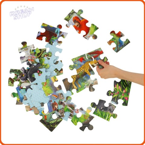 CASTORLAND Puzzle 40el. Maxi Jungle Animals - Zwierzęta z Dżungli