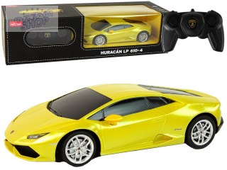 Auto R/C Lamborghini Huracan 1:24 Rastar Żółty