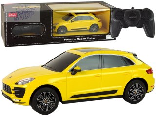 Auto R/C Porsche Macan Turbo 1:24 Rastar Żółty