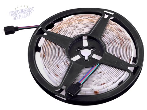 Taśma LED 5m RGB + pilot Wodoodporna ZA4824