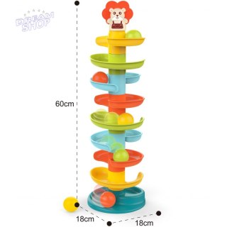 WOOPIE Kulodrom Tor Kulkowy Zestaw Spirala + 6 Kulek