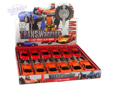 Zestaw 2w1 Auto Robot Transformers Czerwony Pomarańczowy HXSY03