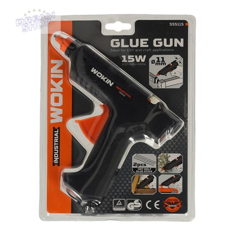 Pistolet do kleju klejenia na gorąco 15W + wkłady 11,2mm