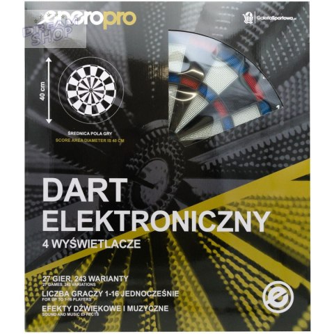 DART ELEKTRONICZNY Z ZASILACZEM I 4 LICZNIKAMI DELUXE 56.5 CM