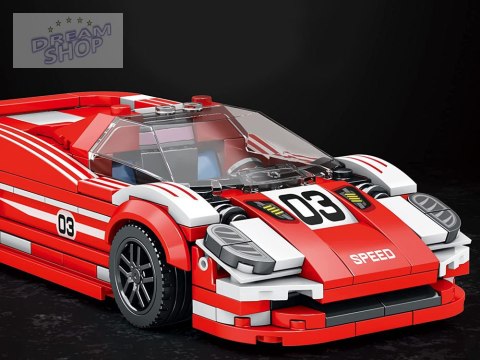 Sportowe czerwone Auto 917 Techniczne Klocki 355 ele ZA4754