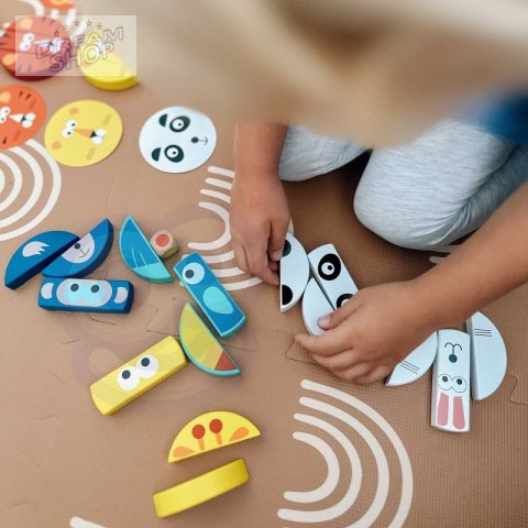 TOOKY TOY Jenga dla Dzieci Klocki Zwierzęta Gra Zręcznościowa