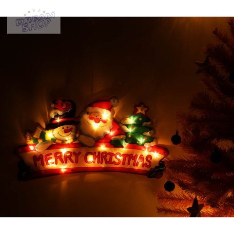 Lampki LED wisząca dekoracja świąteczna Merry Christmas 45cm