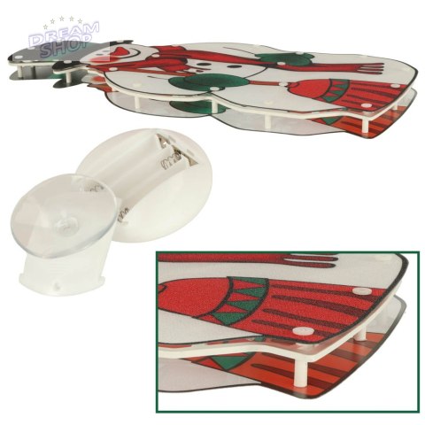 Lampki LED wisząca dekoracja świąteczna bałwan 45cm Lampki LED wisząca dekoracja świąteczna bałwan 45cm