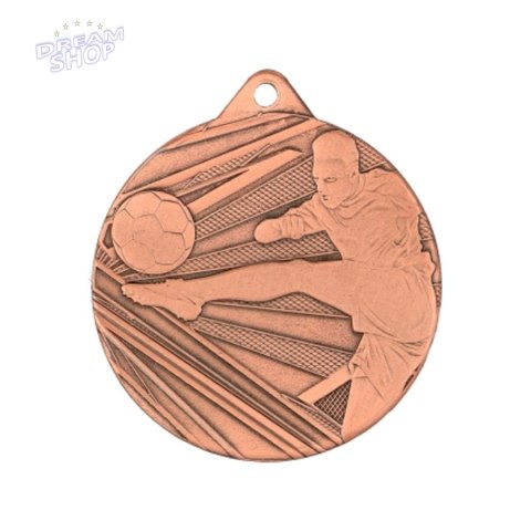 Medal 50mm stalowy brązowy piłka nożna ME001/B Medal 50mm stalowy brązowy piłka nożna ME001/B