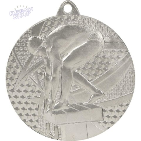 Medal Srebrny- Pływanie - Medal Stalowy