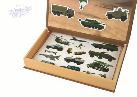 Zestaw Edukacyjnych Puzzli Magnetycznych Z Motywem Wojny Lądowej Zestaw Edukacyjnych Puzzli Magnetycznych Z Motywem Wojny Lądowej