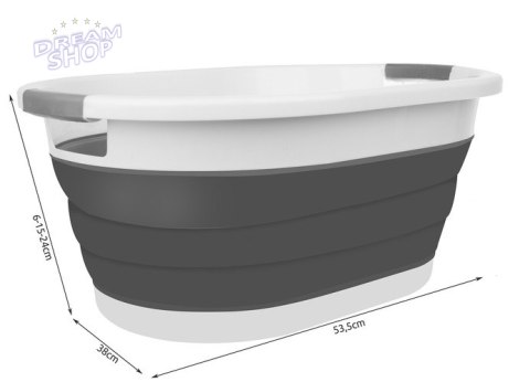 Miska silikonowa - kosz składany na pranie
