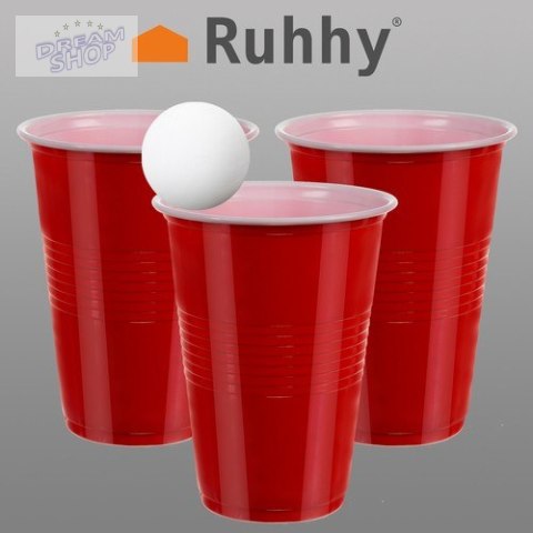 Gra Beer Pong- 50 kubeczków Ruhhy 21232