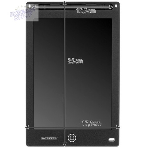 Tablet do rysowania 10" czarny XL KRUZZEL 22455