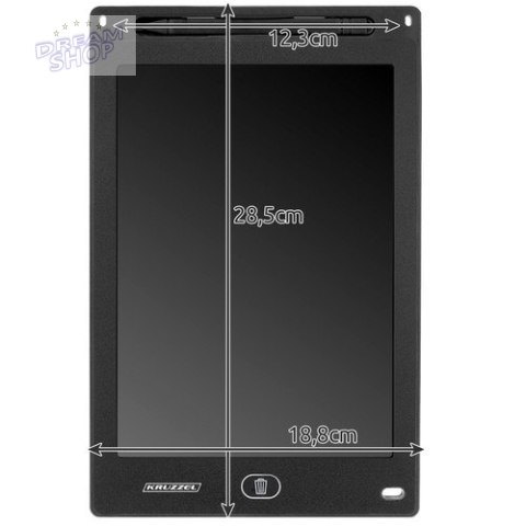 Tablet do rysowania 12" czarny KRUZZEL 22456