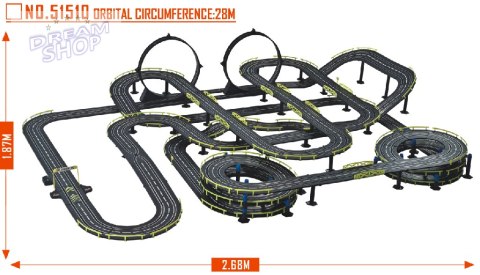 Mega Tor Wyścigowy Szalona Pętla 1:43