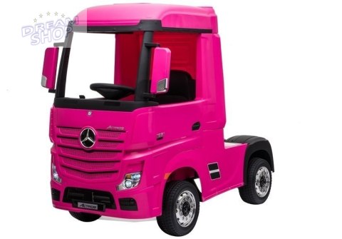 Auto Na Akumulator Mercedes Actros Różowy 4x4