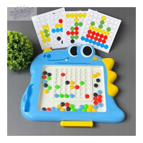 WOOPIE Tablica Magnetyczna dla Dzieci Montessori MagPad Dinozaur