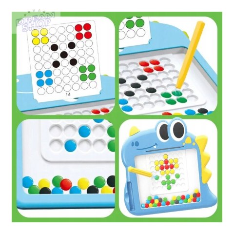 WOOPIE Tablica Magnetyczna dla Dzieci Montessori MagPad Dinozaur