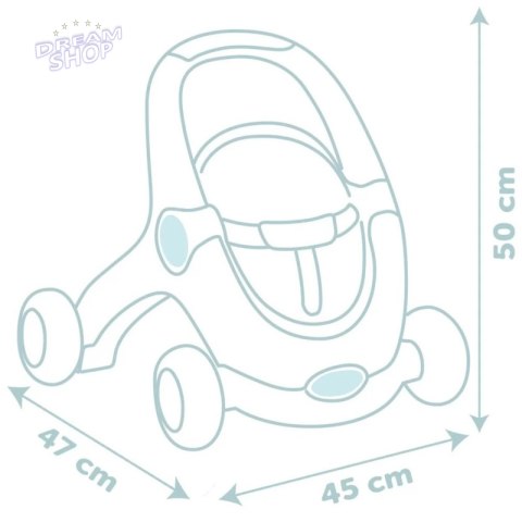 Smoby Little Chodzik Pchacz 3w1 Wózek dla Dzieci + Lalka Bobas