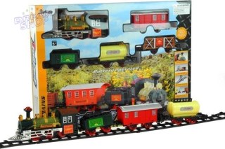 Kolejka elektryczna Train Set 4 wagony lokomotywa