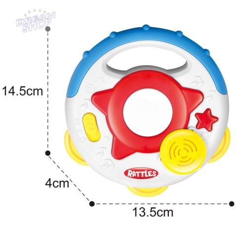 WOOPIE BABY Interaktywny Tamburyn Zabawka Muzyczna