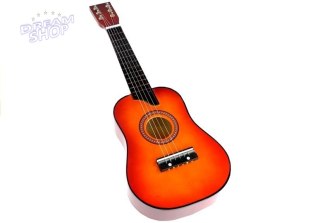 Gitara Drewniana Klasyczna z Kostką Czerwona 60 cm