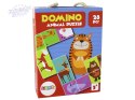 Gra Logiczna Puzzle Dwustronne Domino Zwierzęta 10cm x 5cm 28 El.