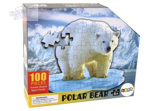 Puzzle 100 Elementów Motyw Niedźwiedzia Polarnego