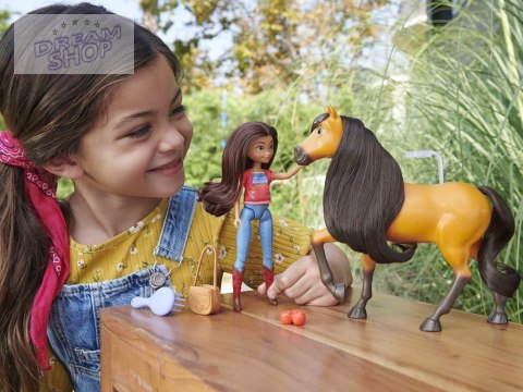 Mattel Lalka + koń Mustang Duch wolności Spirit Lalka na koniu ZA4924