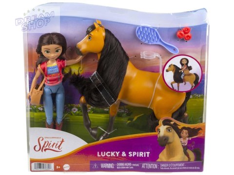 Mattel Lalka + koń Mustang Duch wolności Spirit Lalka na koniu ZA4924