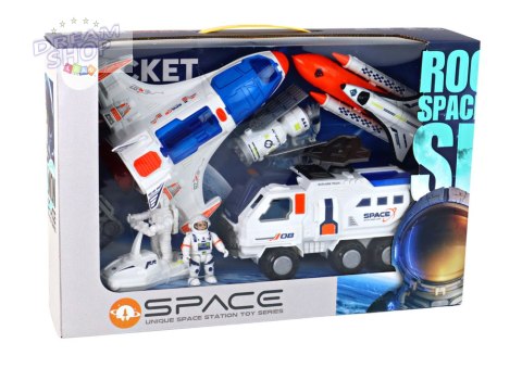 Zestaw Misja Kosmiczna Rakieta Kosmos Statki Space Pojazdy 7 ele