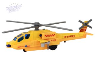 Helikopter Śmigłowiec Aluminiowy Ratunkowy Z Napędem Mix Dźwięk Światła