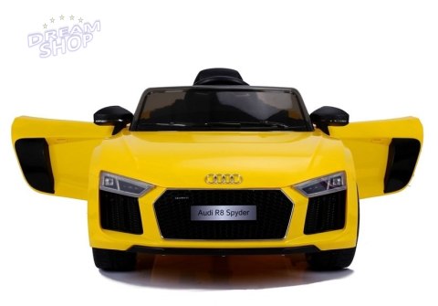 Auto na akumulator Audi R8 Żółty Lakierowane