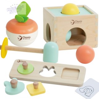 CLASSIC WORLD Pastelowy Zestaw Edukacyjny dla Dzieci Box od 12 do 18 miesiąca