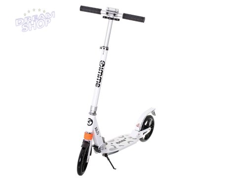 Hulajnoga miejska składana AILO koła 200mm amortyzator przód tył biała GIMME Hulajnoga miejska składana AILO koła 200mm amortyzator przód tył biała GIMME